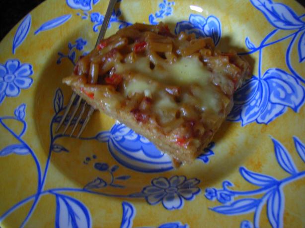 Unbelievably Delicious Macaroni Pie. Photo by katew