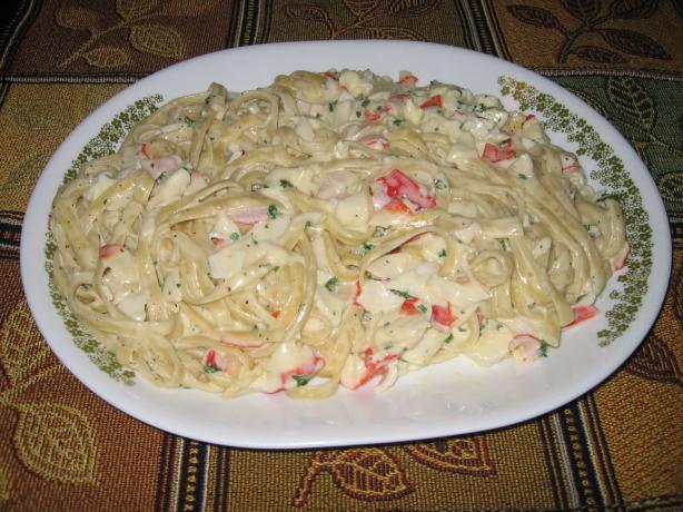 Crab Fettuccine. Photo by Sharon the Rocket