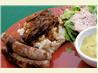 Sausages With Mashed Potatoes, Beer and Onion Gravy and Mustard