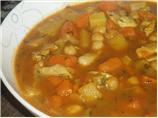 Fragrant Chicken Soup With Chickpeas and Vegetables