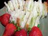 Cucumber and Butter Tea Sandwiches. Recipe by Woowoose