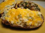 Jacket Potatoes Filled With Garlic and Herbs
