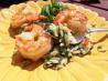 Creamy Orzo With Spinach and Shrimp