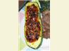 Roasted Summer Squash Boats. Recipe by Kitty Z