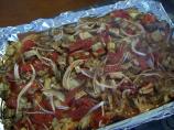 Roasted Peppers and Aubergine/Eggplant Sandwich. Photo by Ed&Theresa