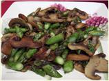 Stir Fried Asparagus With Mushrooms