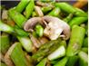Stir Fried Asparagus With Mushrooms
