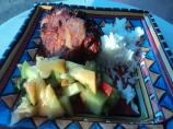 Peanut-Ginger Chicken With Fresh Fruit Salsa