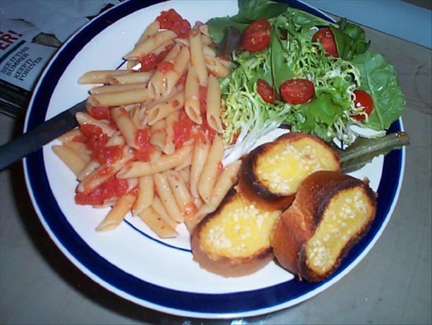 Vegan Penne Alla Vodka. Photo by tendollarwine