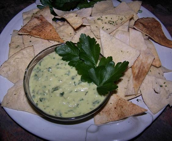 White Bean Dip With Pita Chips. Photo by **Jubes**
