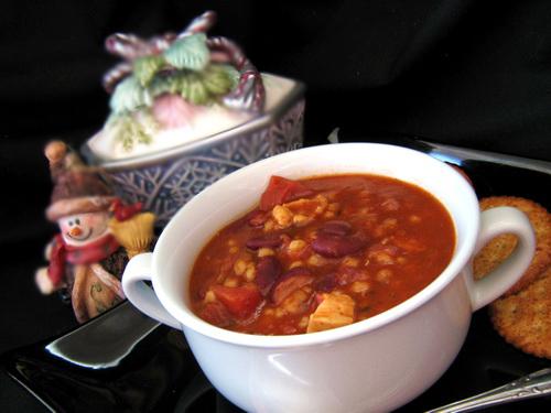 Delicious Chicken Barley Chili. Photo by Annacia