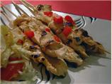 Chicken and Roasted Pepper Skewers