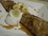 Banana Crepes With Brown Sugar Rum Sauce. Recipe by Annacia