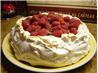 Raspberry Cream Pavlova. Recipe by Perfect Pixie
