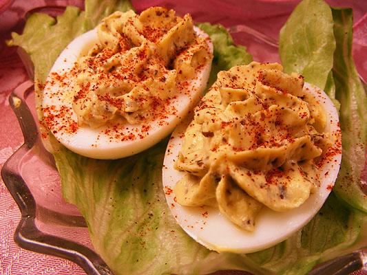 Pesto Deviled Eggs. Photo by Lavender Lynn