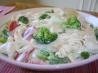 Alfredo Fettuccine With Chicken and Broccoli. Recipe by Holley Mc