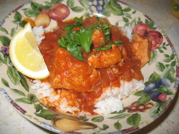 African Chicken in Spicy Red Sauce. Photo by Chef #738454