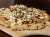 Peach, Prosciutto and Goat Cheese Summer Pizza. Recipe by Thymestudio