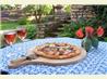 Peach, Prosciutto and Goat Cheese Summer Pizza