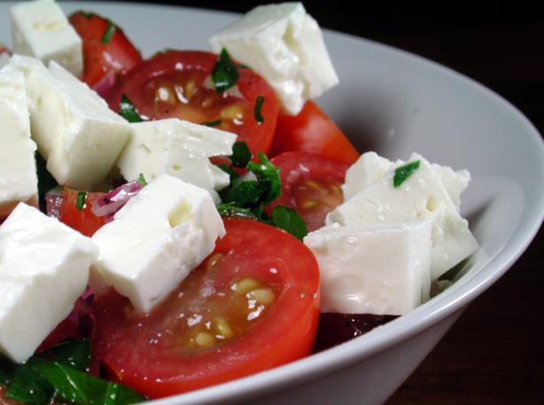 Tomato Feta Salad. Photo by Chef floWer