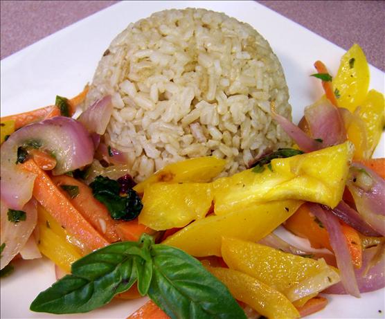 Coconut Green Curry Brown Rice. Photo by Rita~