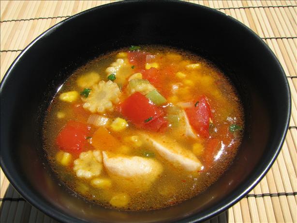 Chicken and Baby Corn Soup. Photo by lazyme