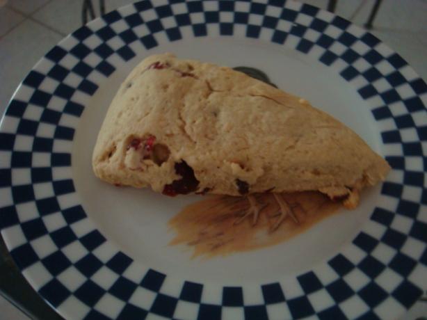 Kittencal's Jumbo Bakery Shop Blueberry Sour Cream Scones. Photo by Donalda