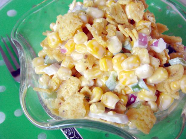 Paula Deen's Corn Salad. Photo by Lori Mama