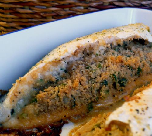 Stuffed Baked Trout. Photo by twissis