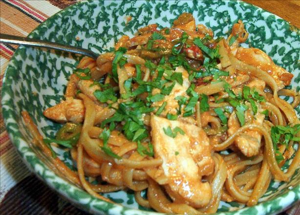 Thai Chicken Fettuccine, Southwest Style. Photo by MsSally