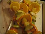 Fruit Kabobs With Curry Glaze