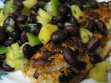 Spiced Tilapia With Mango Black Bean Salsa