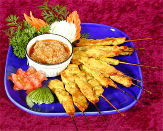 Satay Chicken. Photo by Food.com *