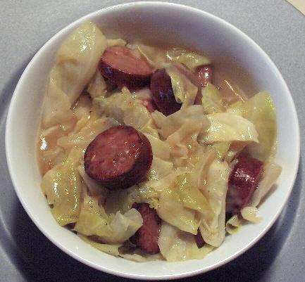 Cabbage With Polish Sausage. Photo by Alskann