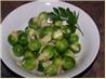 Microwaved Brussels Sprouts With Almonds