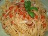 Penne With Sausage, Tomato, Red Pepper in Cream Sauce. Recipe by VickyJ