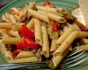 Penne With Sausage, Tomato, Red Pepper in Cream Sauce. Recipe by VickyJ