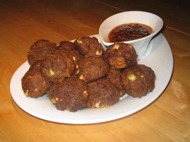 Carrot Satay Meatballs (Using Vegemite). Photo by The Flying Chef