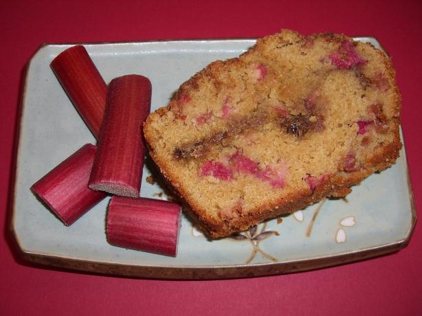 Rhubarb Streusel Bread. Photo by Chef*Lee