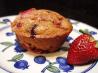 Lite Multiberry Muffins. Recipe by Mama2boys