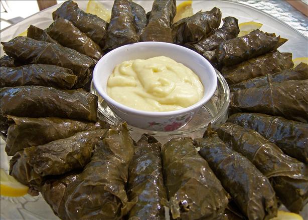 Stuffed Grape Leaves (With Meat). Photo by Rita~