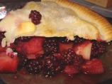 Simple Blackberry and Apple Pie