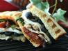 Chicken, Pesto, and Olive Panini