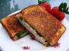 Chicken, Pesto, and Olive Panini