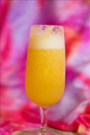 Virgin Peach Bellini. Photo by Michelle Berteig