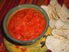 Red Pepper Dip With Taco Chips. Recipe by Julie B's Hive