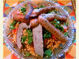 Tunisian Couscous Salad With Grilled Sausages