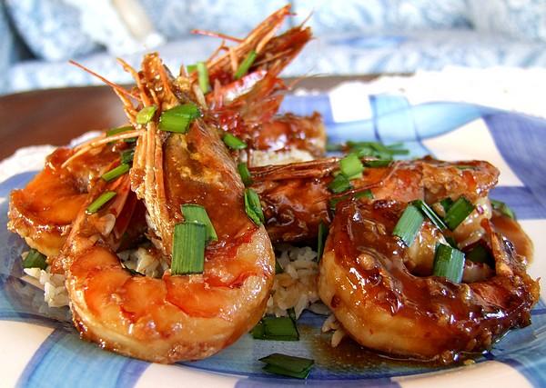 Ginger-Honey Glazed Shrimps. Photo by Zurie
