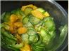 Sweet Cucumber and Mandarin Orange Salad. Recipe by Kizzikate