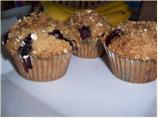 Banana-Blueberries Crumb Muffins